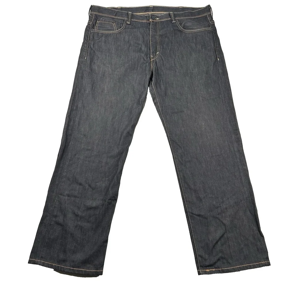 Levi's 569 Jeans Mens 38x30 (Fits 42x31) Boot Cut Dark Wash Denim Classic
